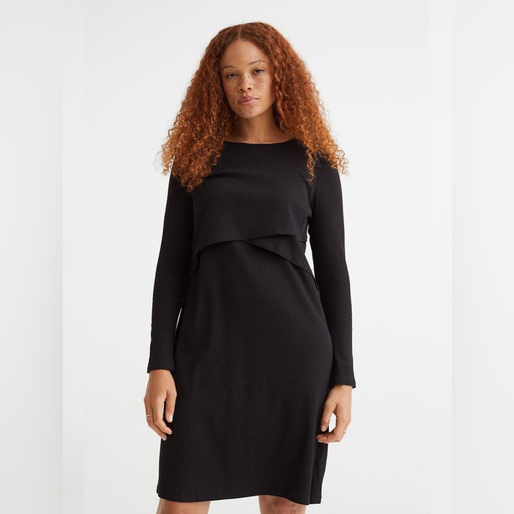 H&M ribbed mama / nursing dress
